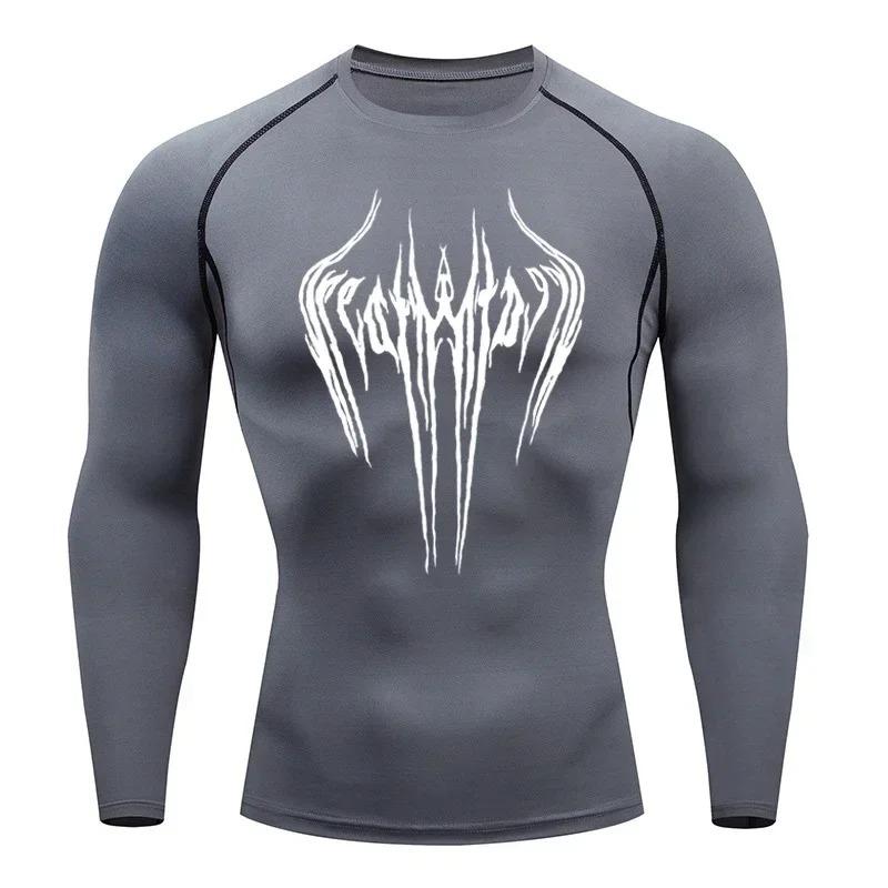 Men's Breathable Compression Sports T-shirt Short-sleeved Bodybuilding Fitness Sweatshirt Jogging Training Sportswear Top S-3XL