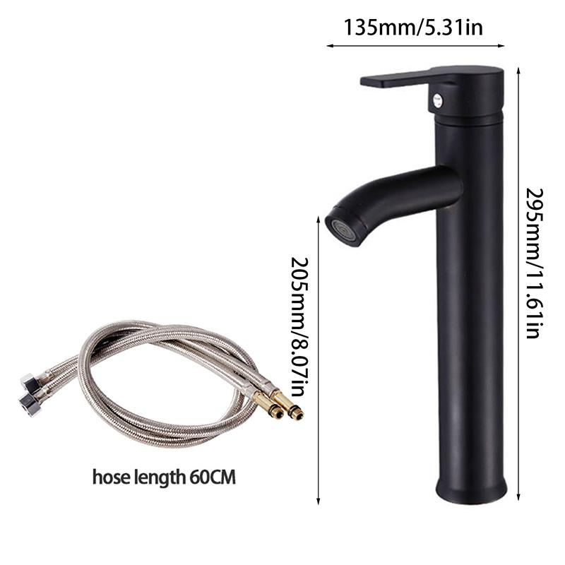 Lavoar Chiuvetă Baie Baterie Scurt/Înalt Înnegrit Cald Rece Bater Robinet Apa Baterie Lavoar Baterie Gospodărie Baie