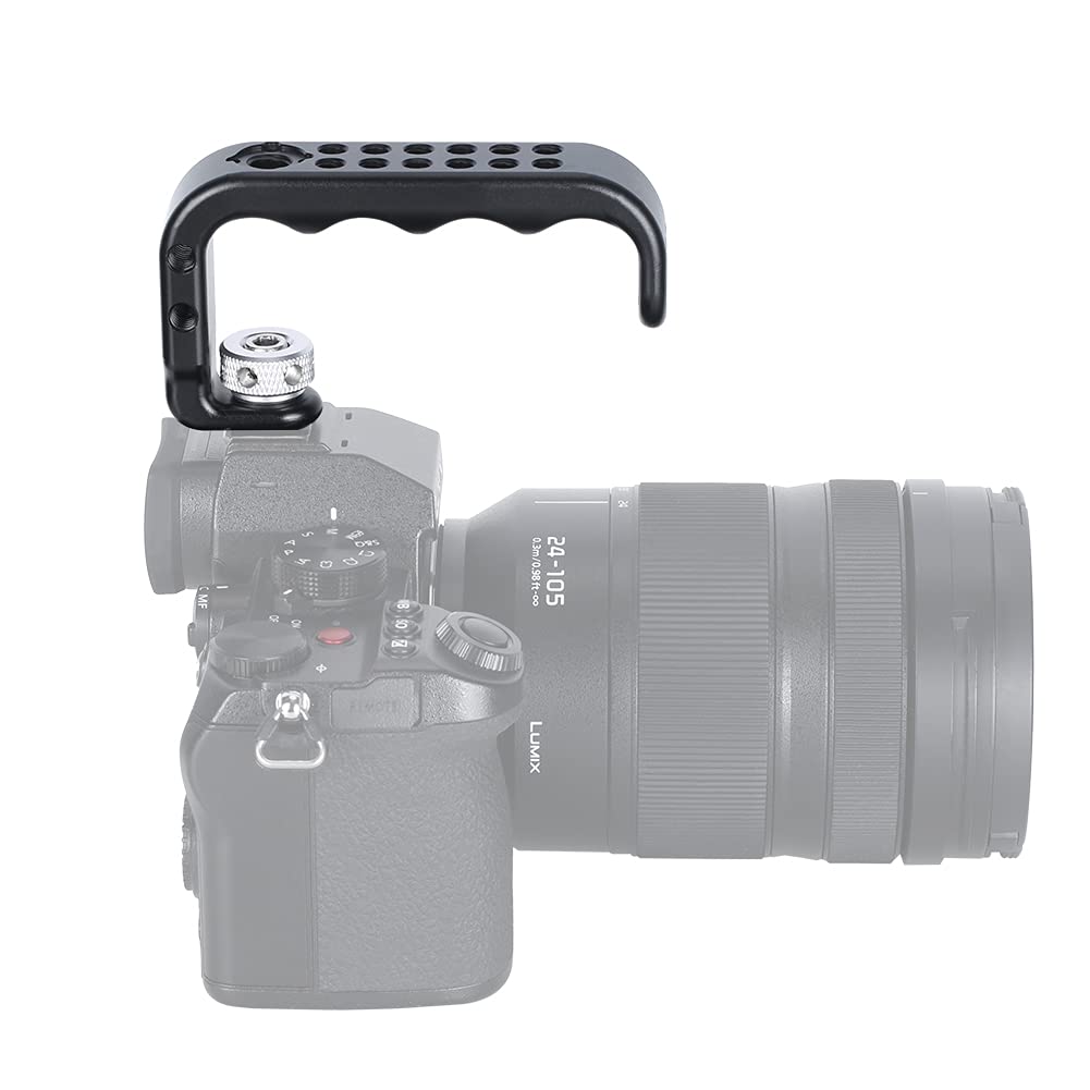 NICEYRIG Cold Shoe Top Handle, Camera Handle Grip, Universal Photography Handle Grip, Cold Shoe-451