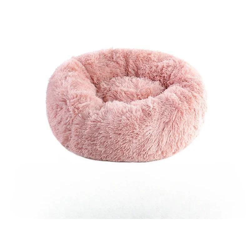Home Plush Pet Nest Winter Cat Nest Dog Nest Warm Detachable and Washable Round Cat Nest Pet Bed Seasonal Universal Decoration
