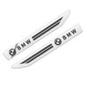 KSMH6 Car Sticker 2PCS Weatherproof Stainless Steel Side Wing Fender Badge Emblem UV-Proof Anti-Fade Anti-Rust Body Decal For BMW F34