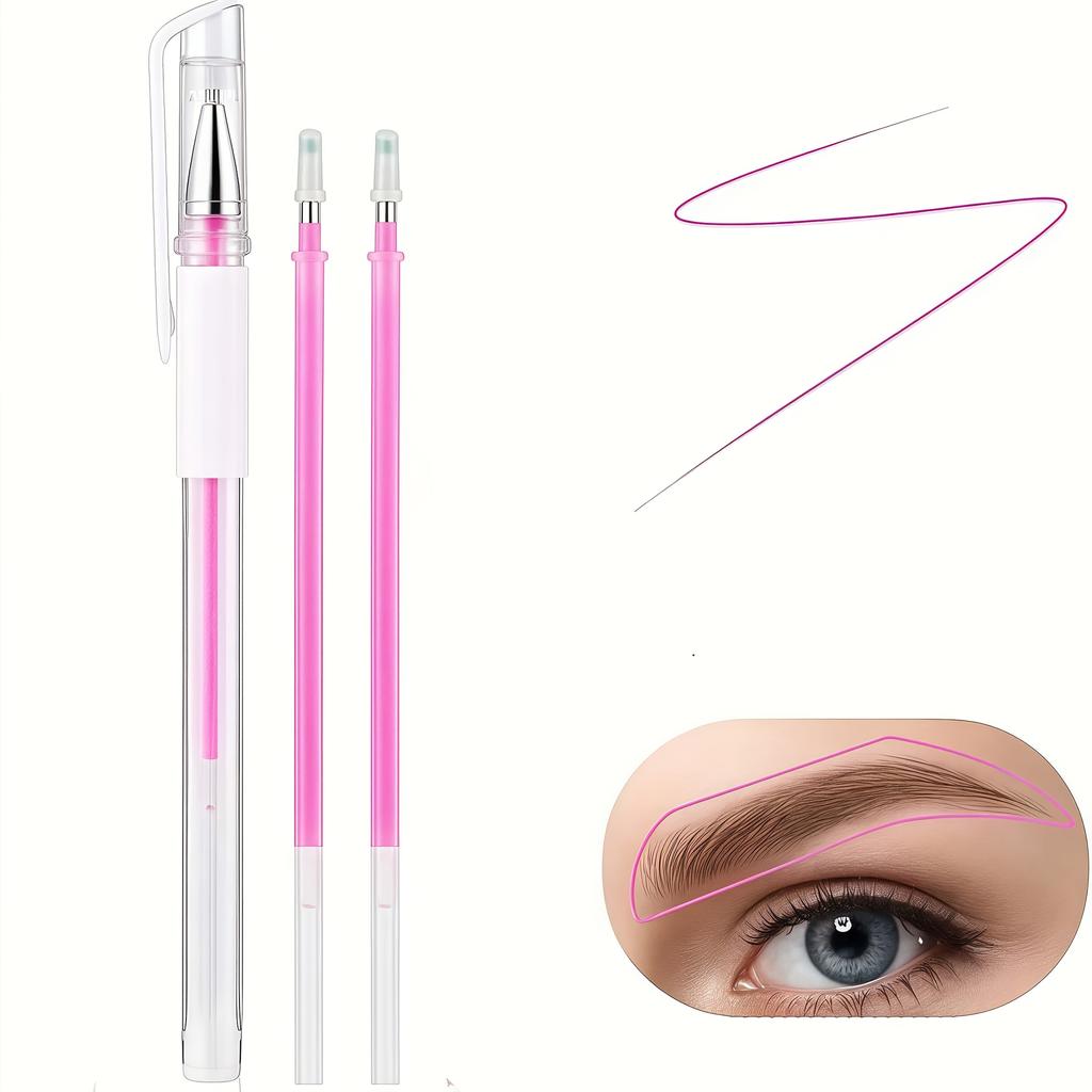 5pcs Professional-Grade Compatible for Microblading & Permanent Makeup Pen - Precision Marking Tool with Replaceable Marking Tips, Tattoo Pencil