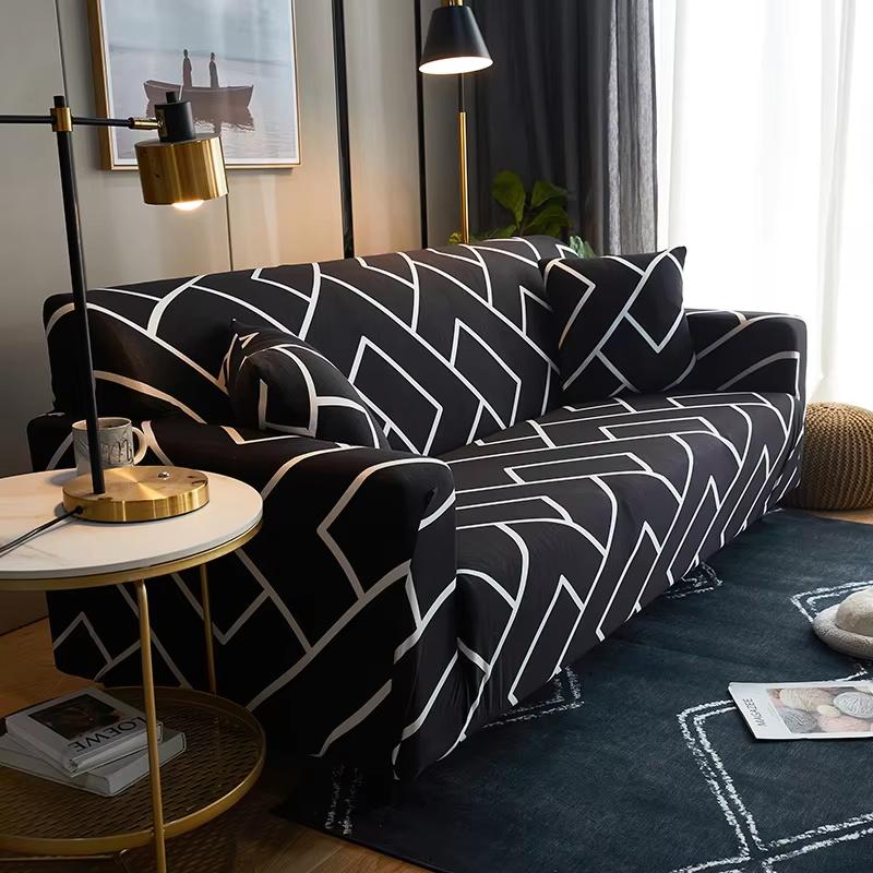 Printed Sofa Slipcover Stretch Sofa Covers For Living Room Pets Kids Chair Couch Cover I Shape Corner Sofa Anti-Cat Scratch