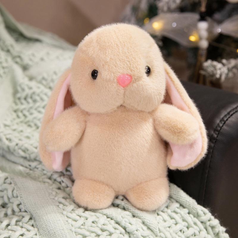 

Очаровательная плюшевая игрушка «Кролик-снежинка» в шапке и шарфе - Мягкая игрушка для уюта и декора 20 cm
