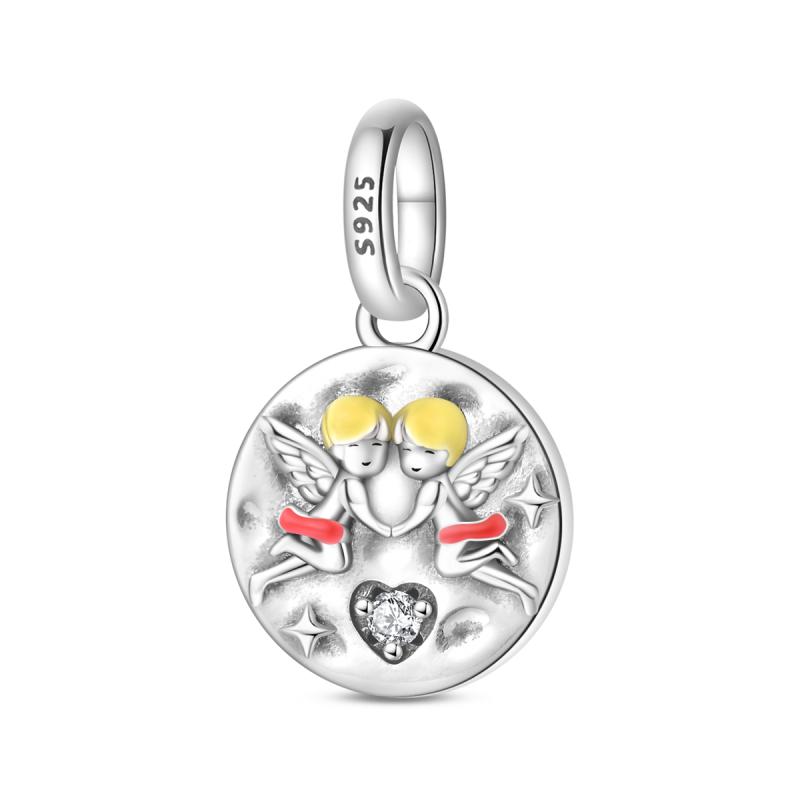 Exquisite 925 Silver Heart Love Charms Beads Fit Exquisite Bracelet Necklace Diy Charms Women Man Jewelry Gift