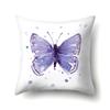 Polyester Pillowcase Butterfly Pattern Pillowcase Car Decoration Home Print Pillowcase Bedside Cushion Cover