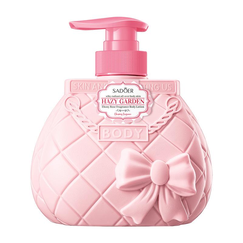 SADOER Hazy Garden Fragrance Body Lotion 300ml, Niacinamide & Vitamin E Deep Moisturizing Smoothing Body Cream for Dry Rough Skin Non-Greasy Care