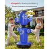 Punching Bag - QPAU - 360° Rotating - Inflatable - Gloves & Pumps Included - Blue