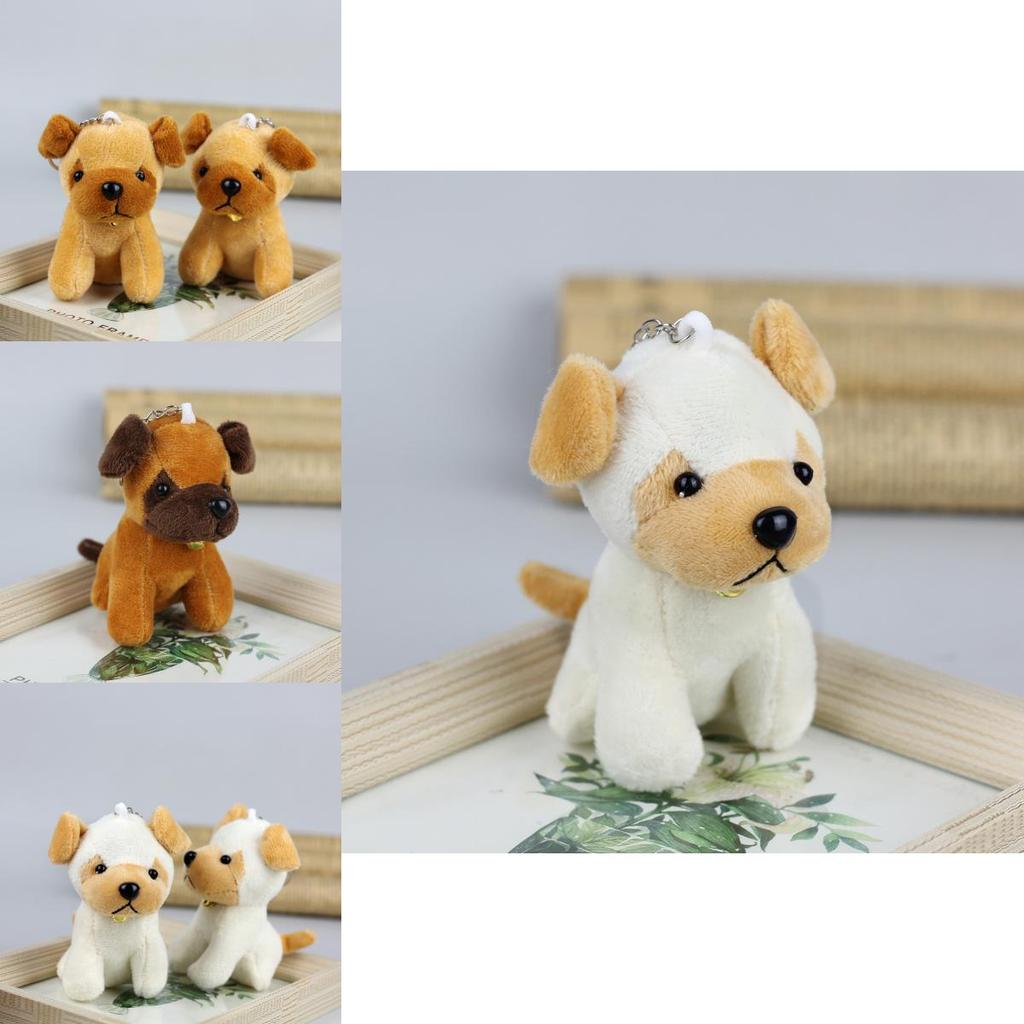 Cute Little Wolfdog Plush Toy Realistic Husky Puppy Stuffed Animal Doll Keychain