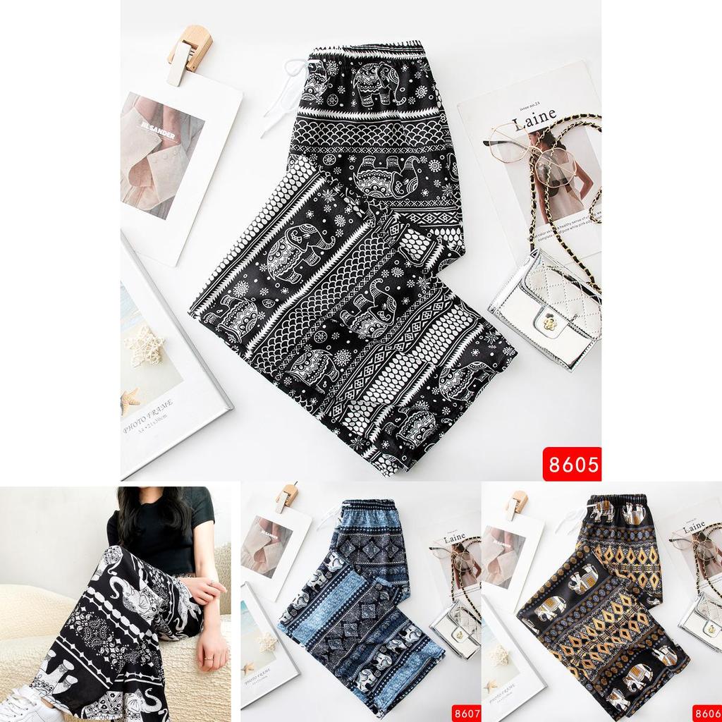 Elephant Yoga Pants With High Waist And Wide Legs For Summer Casual Wear