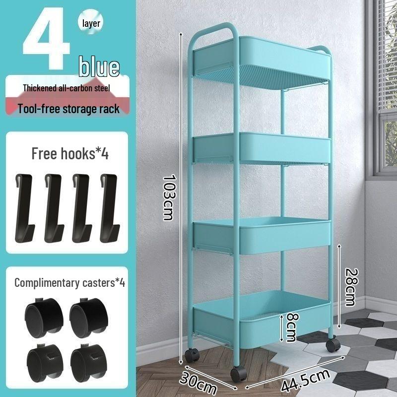 Three-Tier Beauty Salon Storage Cart for Hair and Spa Tools