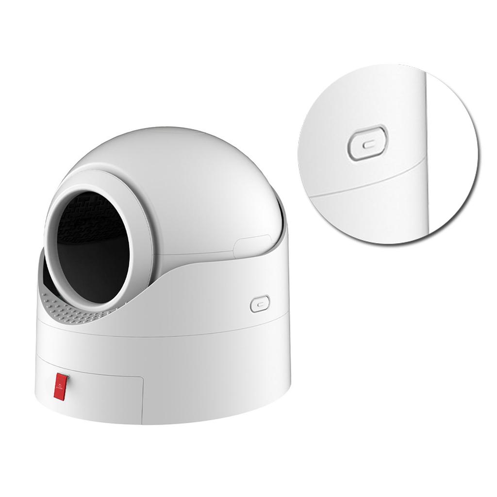 Caja de Arena Semiautomática para Gatos Totalmente Cerrada Resistente a Olores Capacidad Extragrande Semiautomática para Gatos