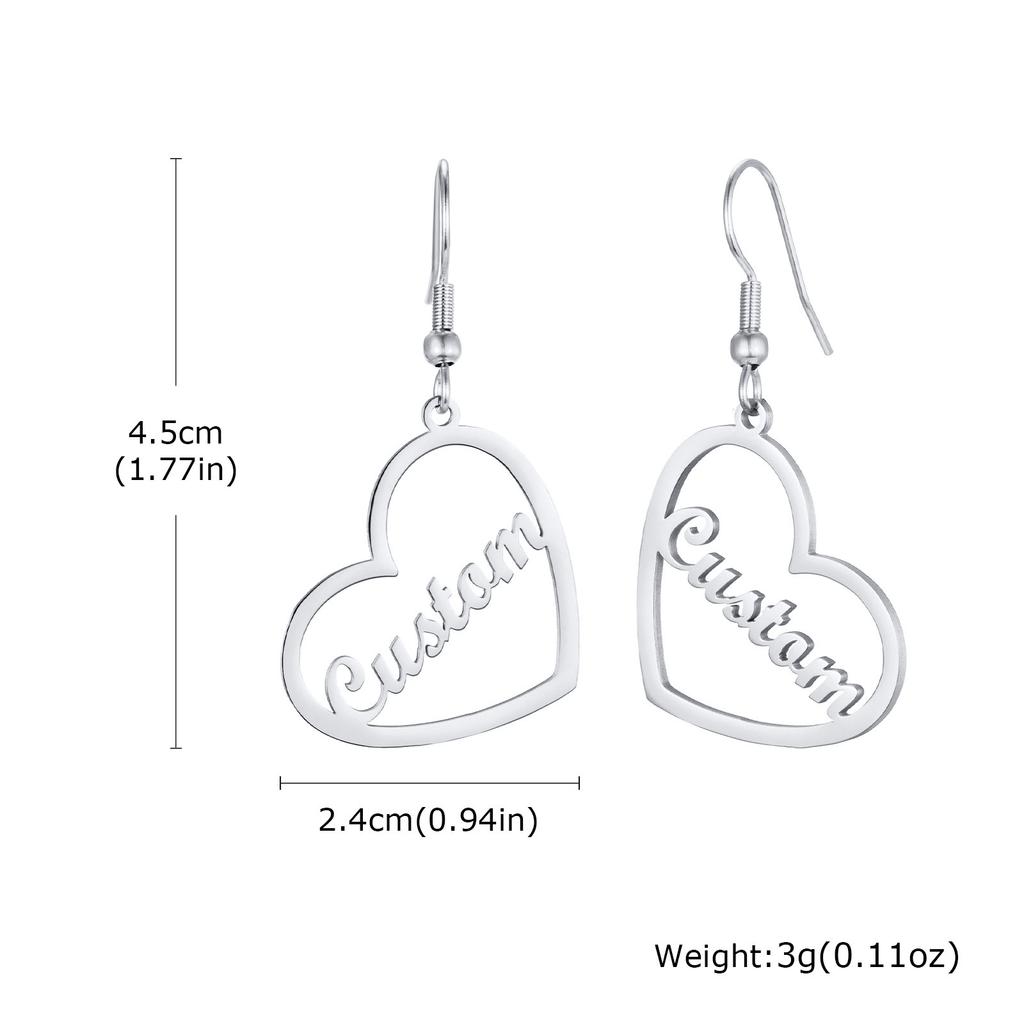 Exquisite Customized Earrings for Women, Personalized Name Letter Jewelry, Birthday Anniversary Gift