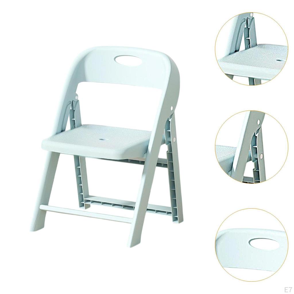 Kids Chair Child Seat Study Anti Slip Lightweight School Stack Folding for Nursery Home