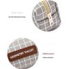 1Pcs Large Capacity Canvas Black Gray Checkered Dots School Stationery Boxes Pencil Case Student Zipper Pencil Bags