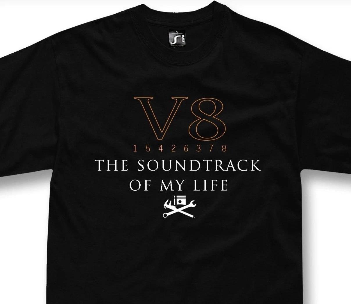 V8 T shirt muscle car hemi big block 427 T shirt L