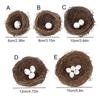 Artificial Birds Nest Rattan Weaving Durable Birds Egg House Garden Decoration Pet Bird Cage Supplies