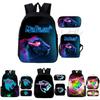 Mr Beast Lightning Cat Kids Book Bag With Durable Fabric And Fun Print For School Use
