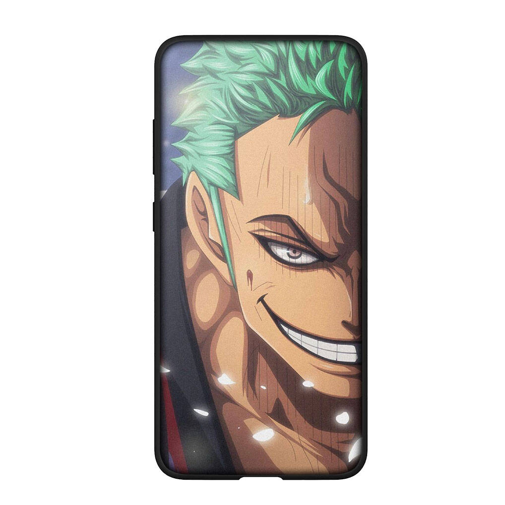 Pour Samsung Galaxy S25 S24 S23 S22 Ultra FE Plus A17 A37 A57 A56 A55 A06 A16 A15 A36 A26 A35 A05 A25 A54 A34 Coque Dessin Animé Luffy Roronoa Zoro One Piece