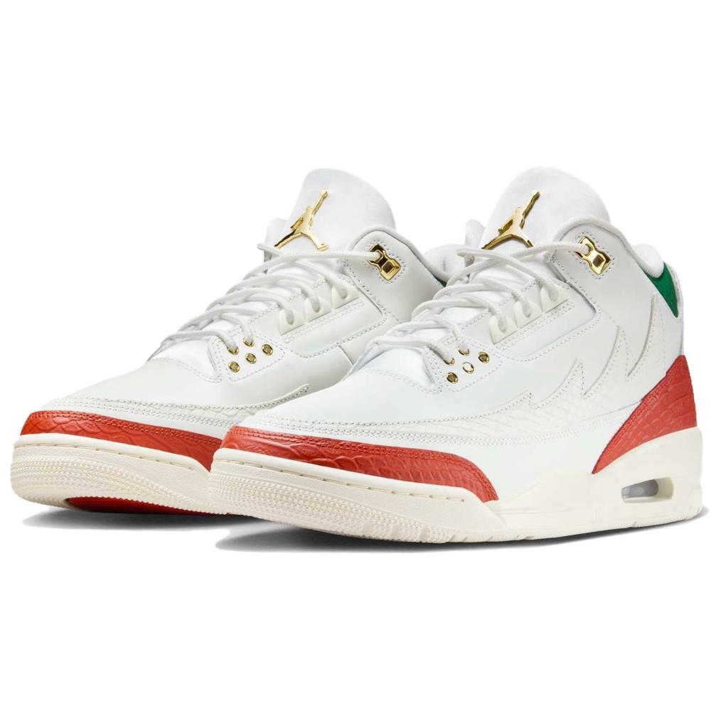 Air Jordan 3 Retro El Vuelo Unisexové Tenisky Bílá Summit-White Metalická-Zlatá IO1752-100