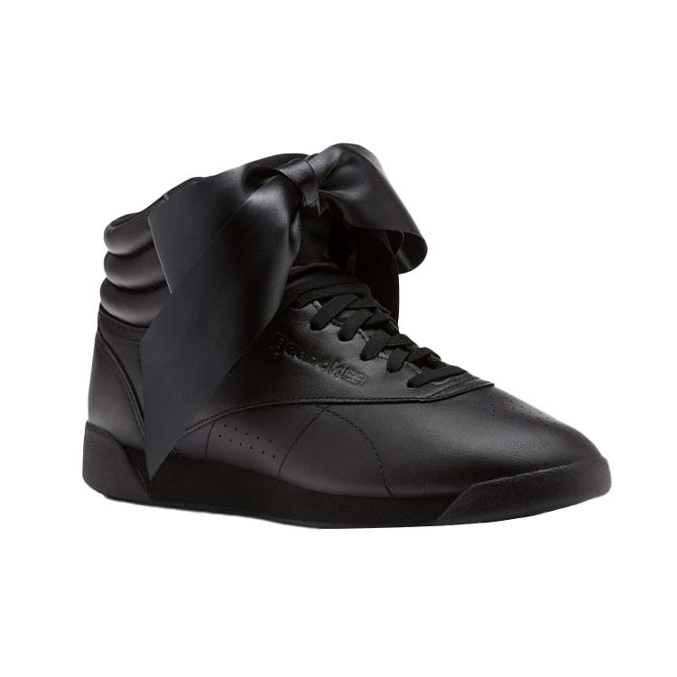 Reebok Freestyle Hi Fashion Comfort High-Top Casual Skate Shoes, Women's Black CM8904