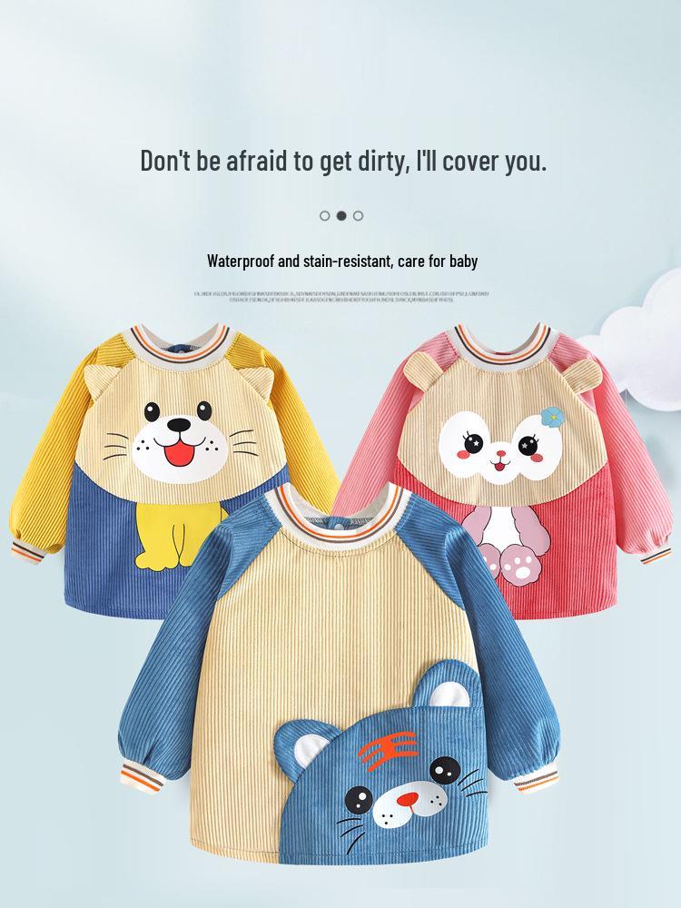 Stylish Waterproof Baby Coveralls: Protective Autumn/Winter Outerwear & Dirt-Resistant Bib for Boys and Girls