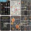 [SQ-DGLZ]Heet KLASSIEKE COCKTAIL RECEPTEN Metalen Bord Vintage Metalen Platen Café Pub Club Huis Wanddecoratie Blikken Borden Retro Plaquette