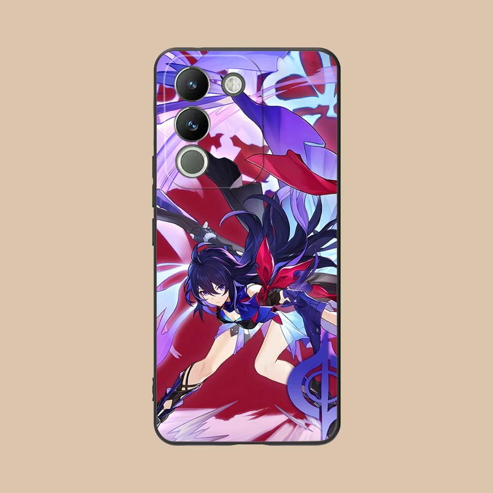 HSR Seele Mattes TPU-Handyhülle für VIVO V60 V50 V40 V30 V29 V27 V25 V23 Pro Lite 5G Bunte Druckabdeckung