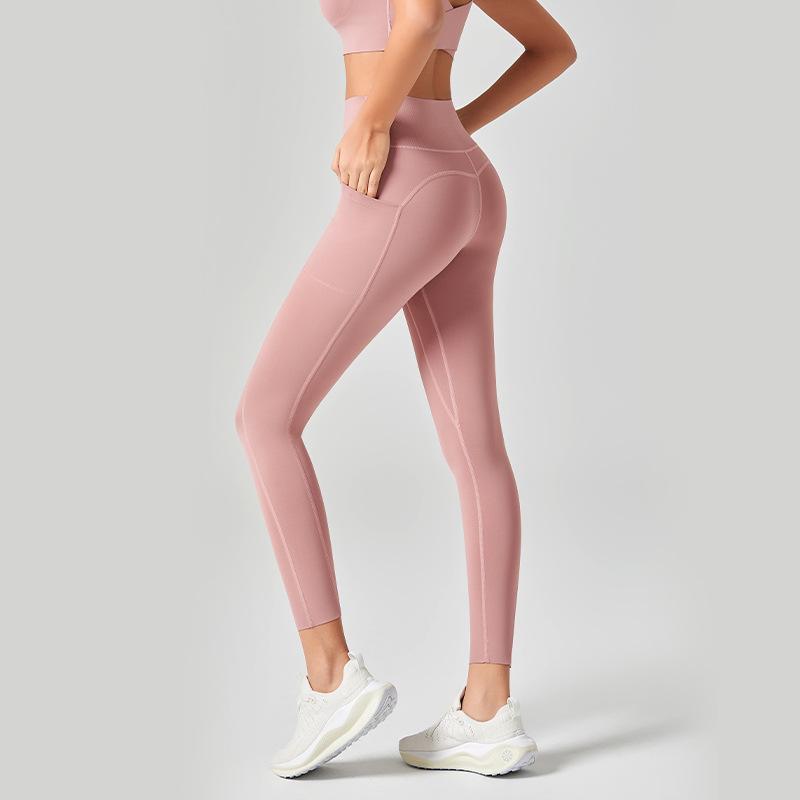 Women's High Waist Seamless Yoga Leggings - Nude Feel, Tummy Control, Hip Lift, Spring/Summer Fitness Pants