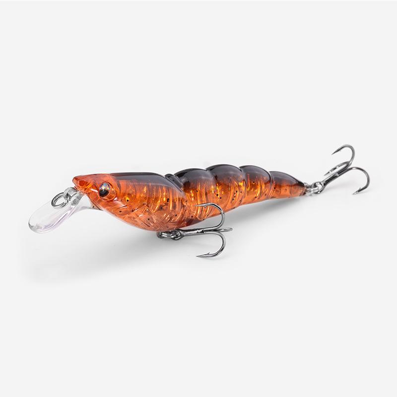 New Sinking Shrimp Minnow Simulation Lure: Plastic Hard Bait for Freshwater & Saltwater Fishing. 90mm/13g