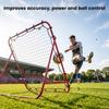 Adjustable Rebounder Net Kickback Target Goal for Teens Adults Training, Red