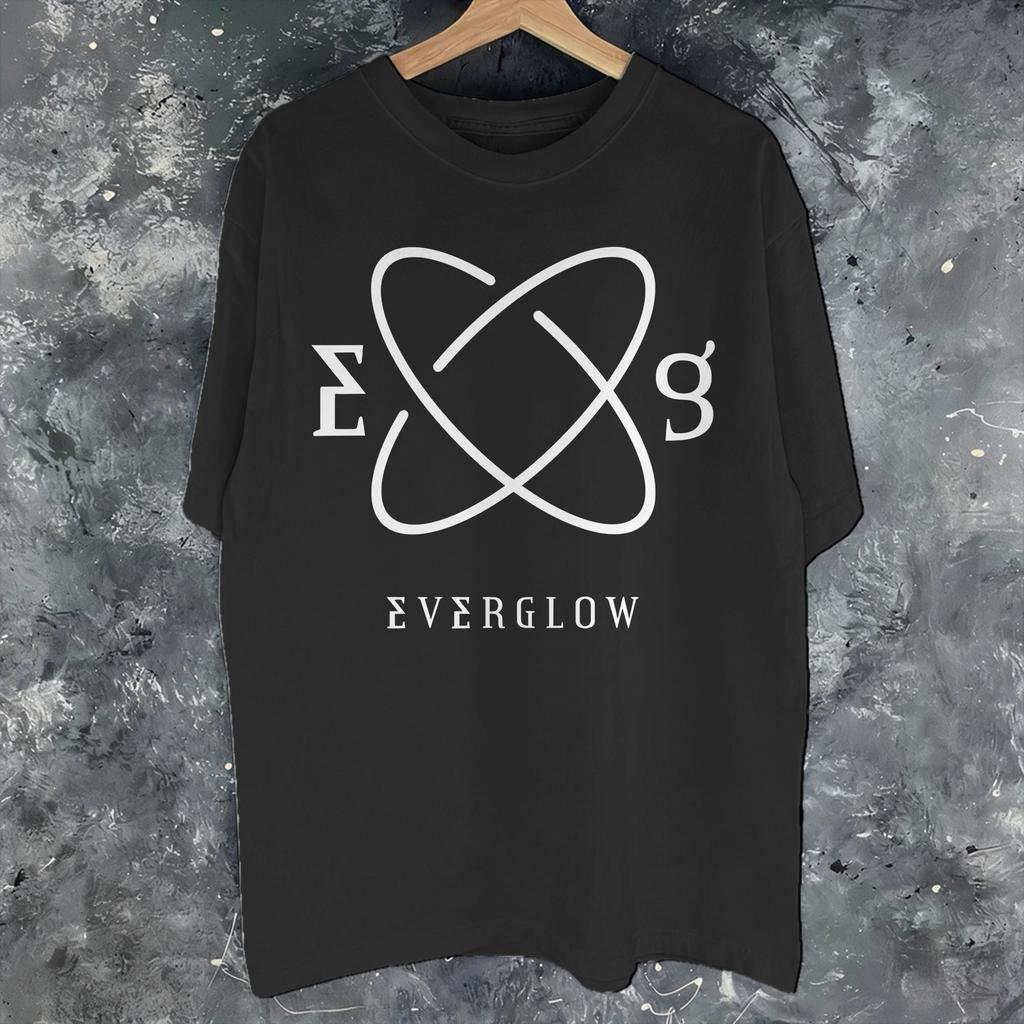 Mode Everglow Kpop Girlgroup T-Shirt Für Unisex Unisex Reines Baumwoll-T-Shirts Kurzarm Kleidung