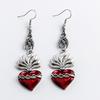 New Dark Vintage Gothic Collection Earrings Sacred Heart Goth Halloween Earrings for Women Red Oil Drop Gothic Punk Accessories