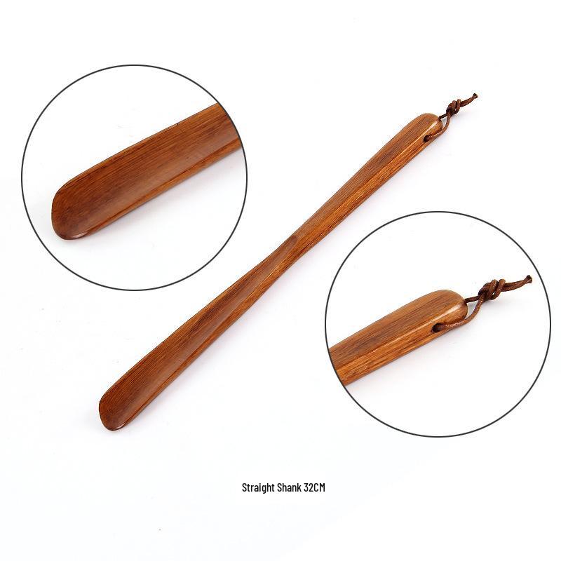75cm Wooden Shoehorn | Easy Shoe Lifter & Adjustable Handle for Convenient Use