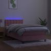 Maison Exclusive - Sommier à lattes de lit avec matelas et LED Rose 80x200 cm