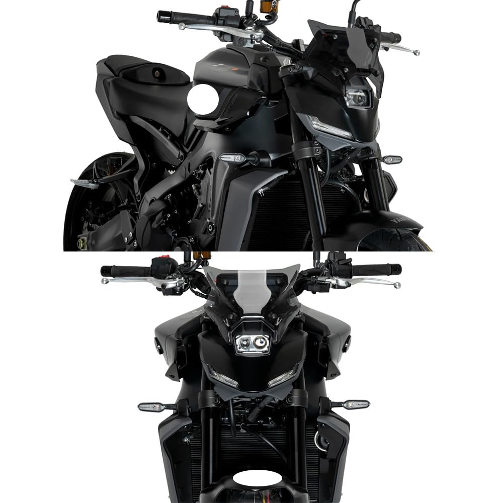 FOR MT-09 SP MT-09/SP 2024 Motorcycle Front Competition Windshield Windshield Deflector (Smokey) (Gray)