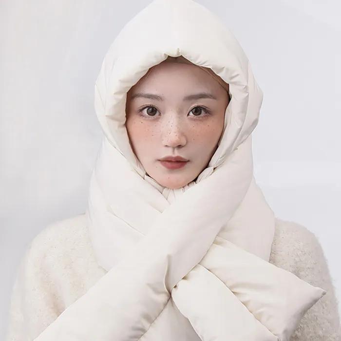 The Cap Lightweight Pastel Padded Muffler C2 Ivory