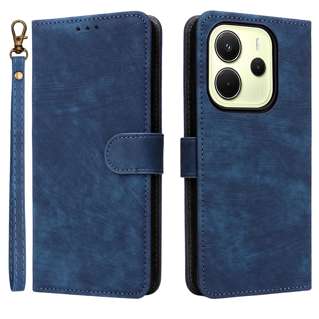 Pro Xiaomi Redmi Note 14 4G (163,25x76,55x8,16mm) Pouzdro Peněženka Blokování RFID PU Kůže Kryt Stojánek pro sledování