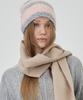 THE-ABON Boucle Stripe Beanie Black