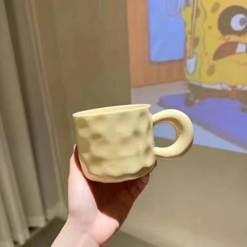 Cute Yellow Bear Mug Cute Household Water Cup with Lid Birthday High value Ceramic Cup