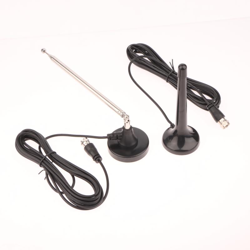 1Set Indoor FM Radio Antennas With 3 Adapters FM Telescopic DAB FM Antenna For Household Digital FM Radio