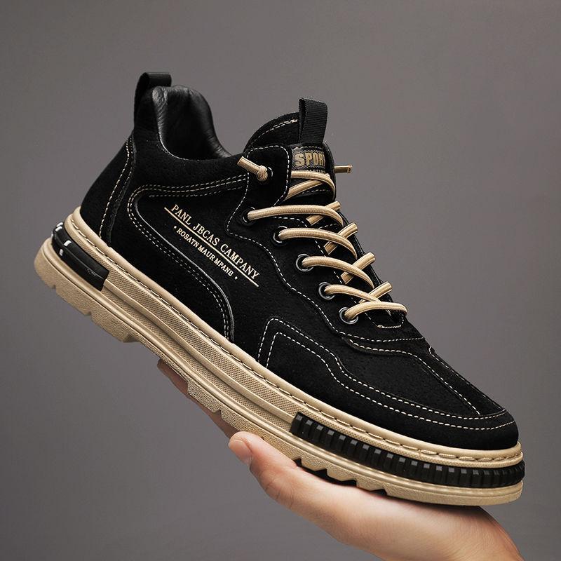 Labor insurance men's shoes spring new wear-resistant tooling shoes trendy versatile board shoes men's breathable work shoes