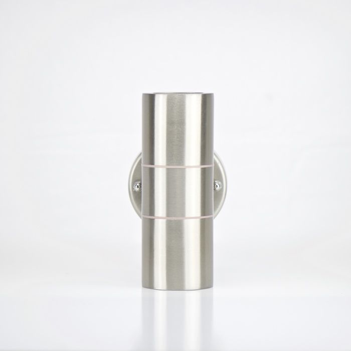 Applique - Manolya - 2x35W GU10 - Acier inoxydable - IP44 - Éclairage indirect