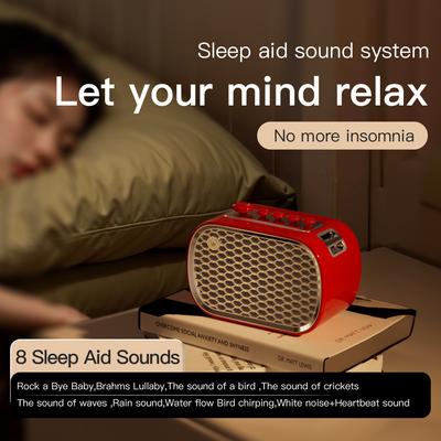 Wireless White Noise Speaker Desktop Multifunctional FM Bluetooth Speaker Sleep Instrument Speakers Supports TF Card