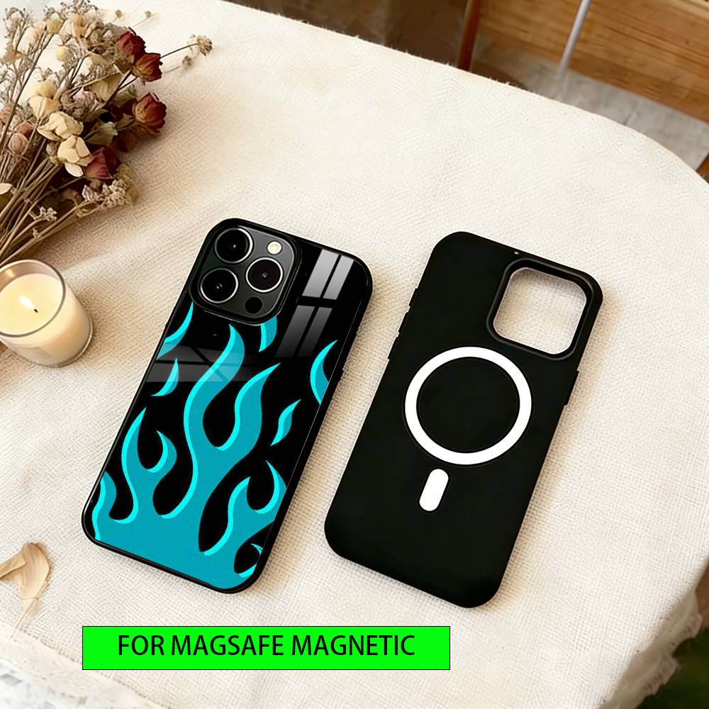 Fire Phone Case For iPhone17,16,15,14,13,12,11 Plus,Pro Magnetic For Magsafe Wireless Charging