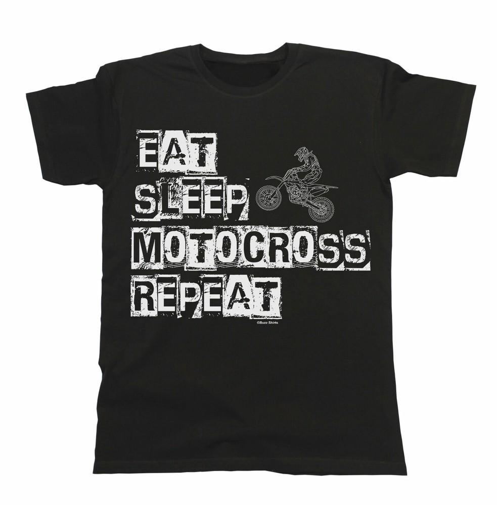 

EAT Sleep MOTOCROSS Repeat Mens Motorbike T-Shirt Cotton Christmas Gift 3XL