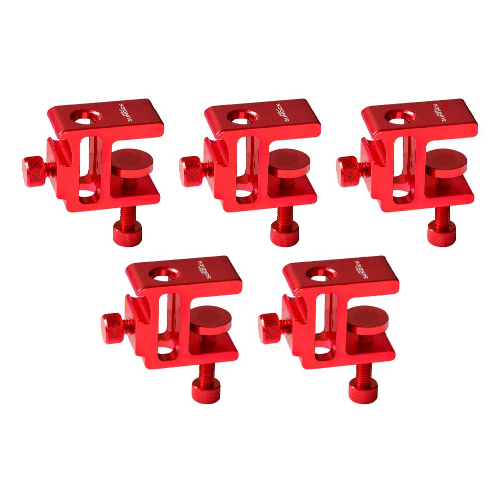 1-5Pcs 360 Degree Rotation Camping Lamp Pole Table Clip Suitable for Diameter 10-12mm Adjustable Height for Desktop Table Lamp
