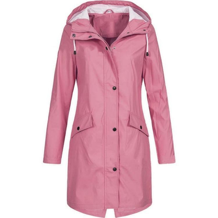 Women's Mid-Length Windbreaker Jacket for Autumn Winter Outdoor Mountaineering New Hot Trendy