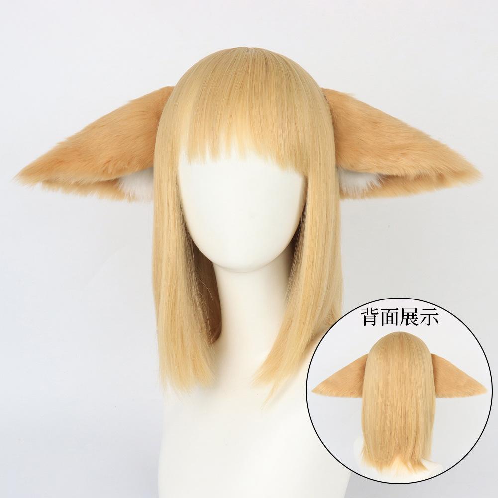 Fox spirit, Little Red Riding Hood plush fox ear headband, realistic animal ear, 3D headband cos Concession event props and accessories