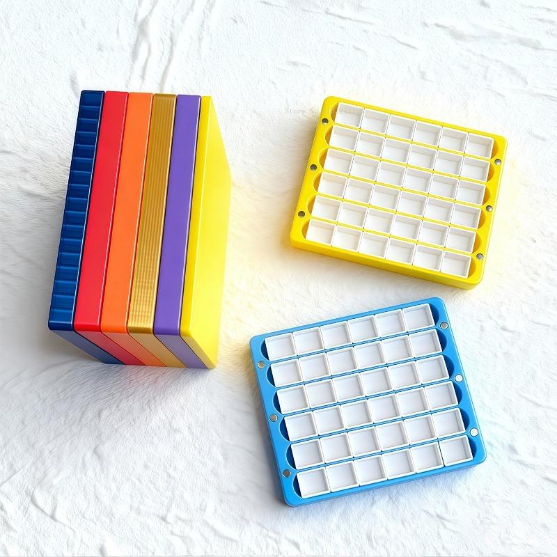 Magnetic Watercolor Painting Box 36 Grid 2ML Stackable Portable Palette Outdoor Sketch Painting College Students Art Supplies